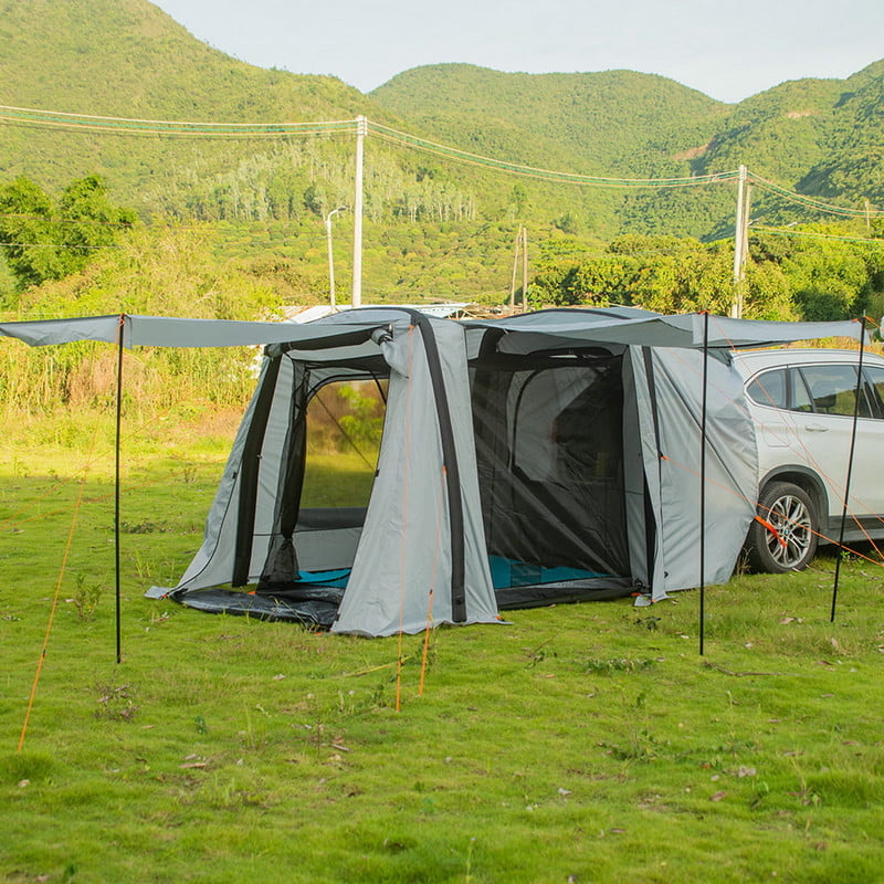 نفخ سيارة الخلفية طبقة مزدوجة المظلة سيارات الدفع الرباعي التخييم خيمة Basecamp المحمولة